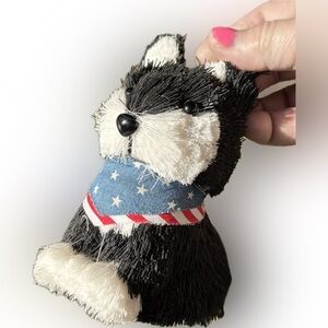 Charming Husky Dog  Decor with Starry Bandana